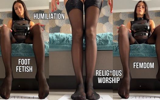 Tanrıça ibadeti, kadın egemenliği, aşağılama, ayak fetişi çorap bakış açısı