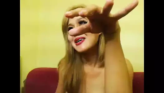 Asian Big Tits Ladyboy from Thailand jerk off and cum