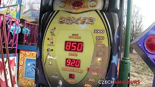 Beautiful young woman fucks in public (Czech Amateurs)