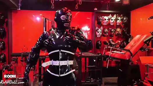 Uzun bir süre için kauçuk lateks gaz maskesi esaret kilidi 2