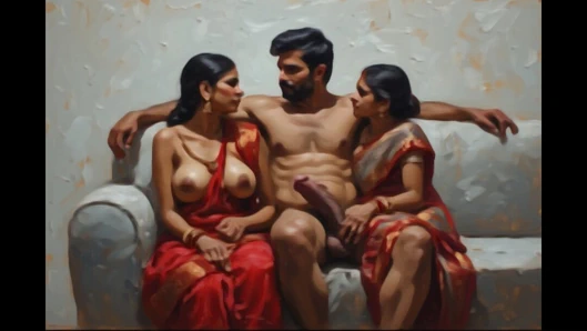 Hintli şanslı amca iki üniversiteli kızla sikişiyor en iyi üçlü seks