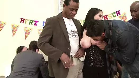 Anal Gangbang Party athome with the BBC s