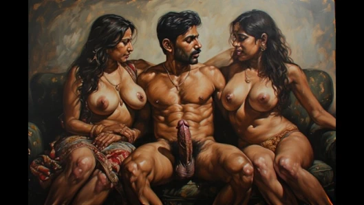 Mom teaches her stepdaughter how to satisfy her stepfather