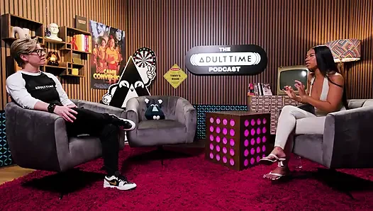 Ameena Green Striptizci kökenleri, osurma videoları ve anime hayranları | Adult Time Podcast