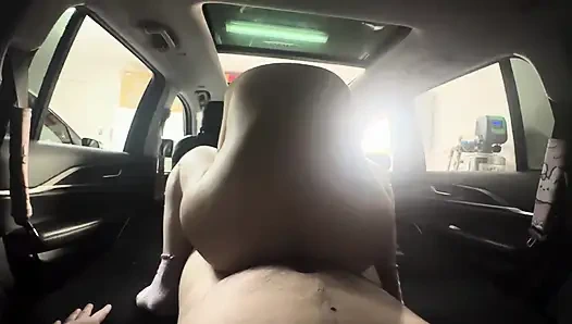 Yummy Jimmy and Slutty Kitty Sneak in the Car to Fuck