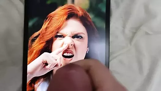 Cum tribute to redhead Amanda picking her nose