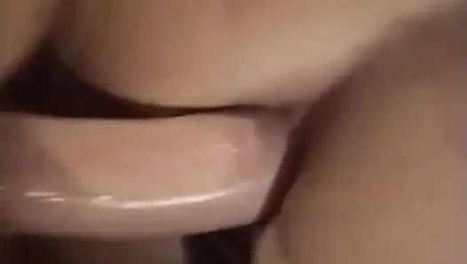 Horny Dude Drops His Load on Face of Stunning Brunette Beauty After Drilling Her Hairy Cunt