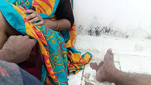 married women enjoying terrace romance with neighbour men friend