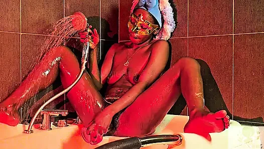 Im such a dirty lil SLUT!! AFTER rubbing my juice box till ORGASM, its bathtime!!!