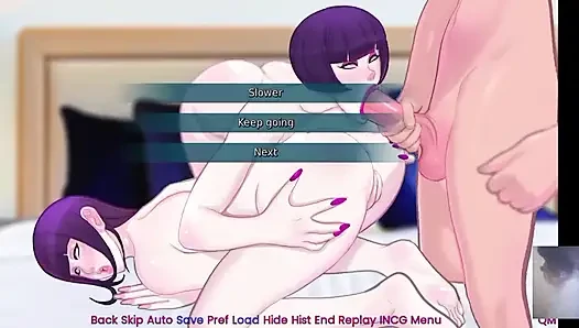 Naruto'dan Hinata üçlü sekste therepy'nin bir parçası olarak sikiliyor!!