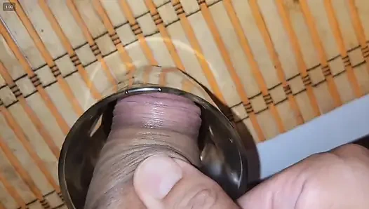 Ejaculating into a coffee cup and waking my slave to drink it.