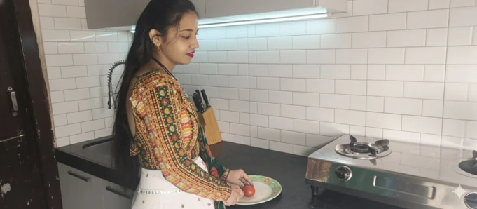Hot Indian Couple Enjoy In Kitchen Desi couple Having sex in kichen