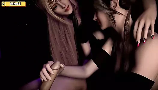 Hentai 3d - 108 tanrıça ( ep 35) - iki azgın kızla üçlü