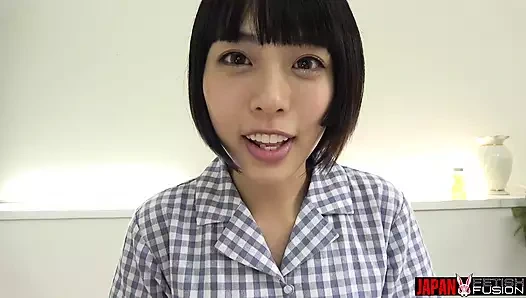 Yua Nanami's Mouth Is Wet and Wide, Her Tongue Dripping - She Strokes the Drenched Dildo and Begs for Your Creamy Finish.