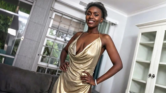 Amatör zenci model oyuncu seçmelerinde işi tam olarak yapıyor bakış açısı