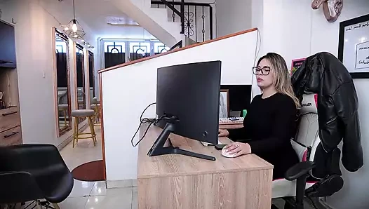 We go to a job interview but we end up fucking with the big ass HR