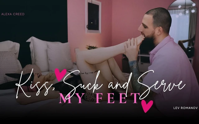 Alexa Creed'in ayaklarını öp, em ve servis et (levromanov ile)