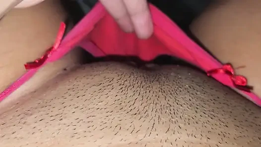 Teen fingers wet pussy in the middle of the night