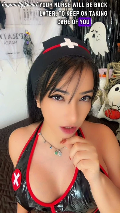Cadılar Bayramı KOYU HEMŞİRE COSPLAY EMANUELLY RAQUEL SAKSO TEDAVİSİ İLAÇ