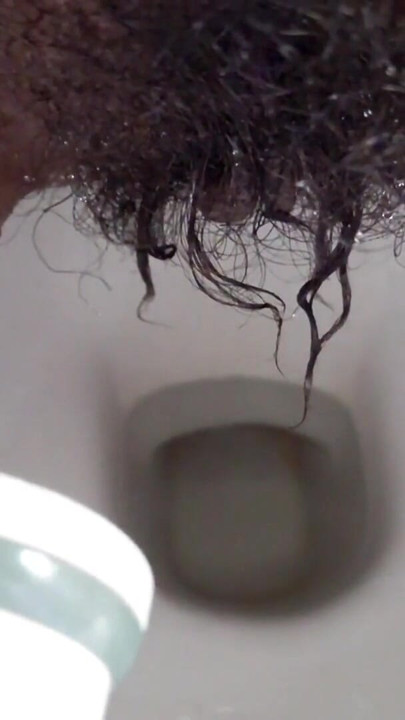 Pissing in bathroom and hardly Squirting Orgasm then moaning | Clip 1