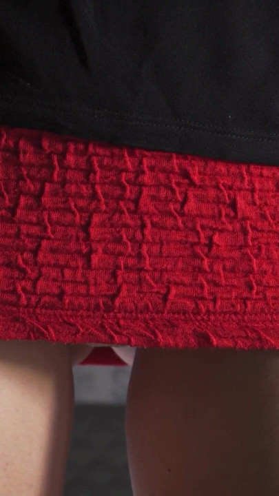 Under Skirt White Panties And Ass Cheeks Flashing From The Front | Clip 1