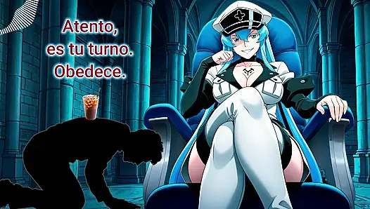 çok itaatkar için İspanyol sesli anal 31 talimatı. Esdeath seni sperm kabına dönüştürüyor.