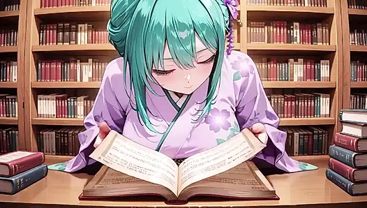 Mor kimono tanrıçası! Kırmızı Torii kapısının altındaki ıslaklığı kaldıramıyorum