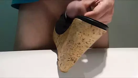 Siyah cork kamalı azgın boşalma