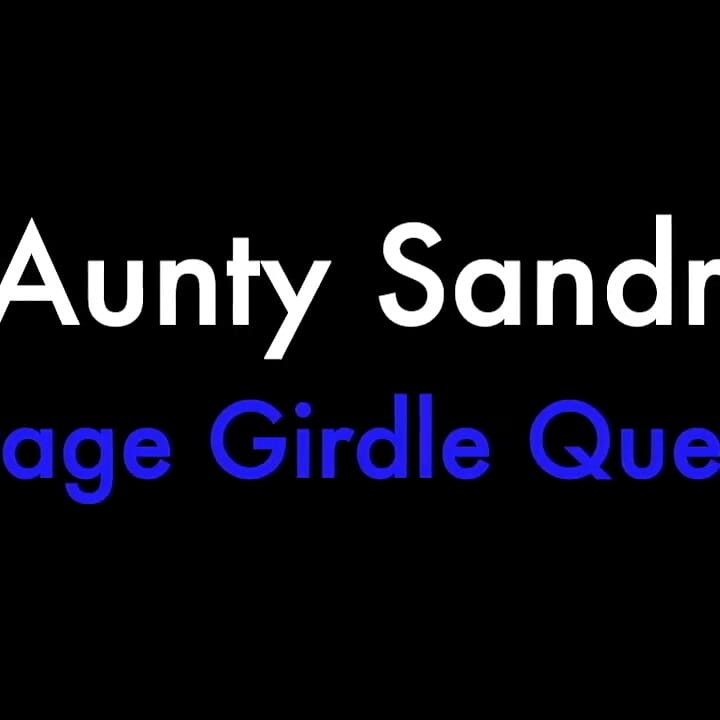 Aunty Sandra in Her Open Crotch Girdle Playing Vgq40
