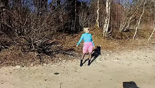 Sexy outfit for spring walk