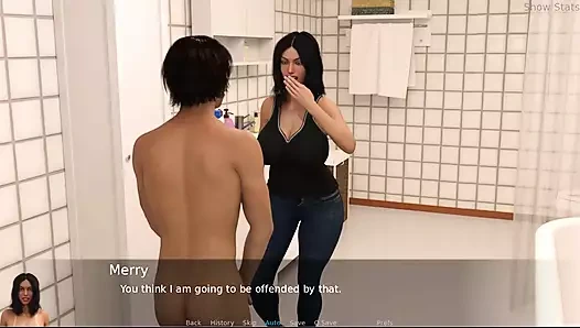 Ateşli evli kadın #23 - Merry Jordan'ı işte sakso çekiyor ... rk ... Merry, Bryan banyoda meşgulken içeri girdi.