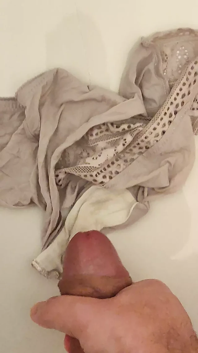 Ejaculation on the Tangas of this young student at the girls' boarding school thick cum empty balls hard cock