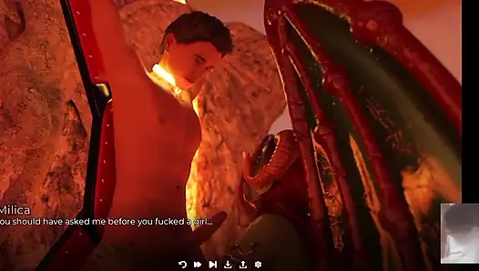 Kötü Succubus Kız Arkadaşım En Iyi Arkadaşımla Aldatırken Beni Bağlıyor Ve Sakso Çekiyor!