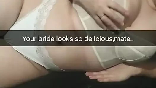 Büyük göğüsler ile aldatan gelin sütlü mari Creampie olsun! dolu