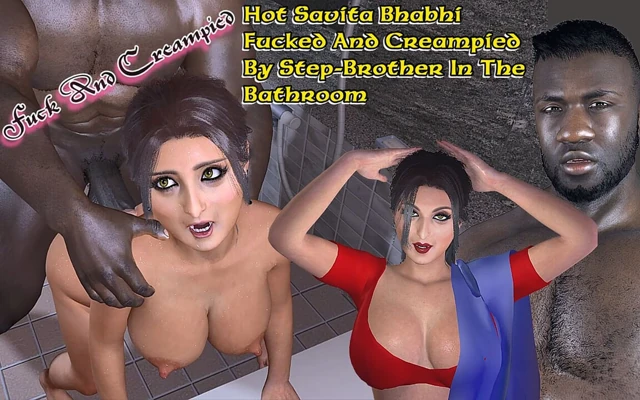 Seksi Savita Yenge Üvey Erkek Kardeşi Tarafından Banyoda Sikiliyor Ve Dölleniyor