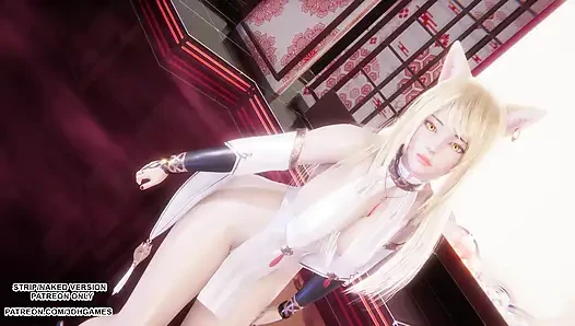 Mmd gokuraku jodo - ahri seksi Japon efsaneler dans ligi hentai sansürsüz 4k 60 fps
