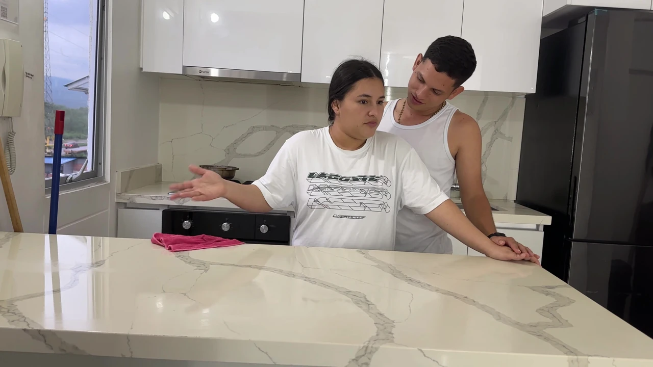 I Take the Anger Out of My Big Ass Latina BBW with a Fucked Force After Not Helping Her with the Grooming. Homemade Sex with Duo