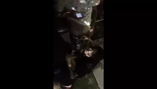 katrina jade sucking two guys in public