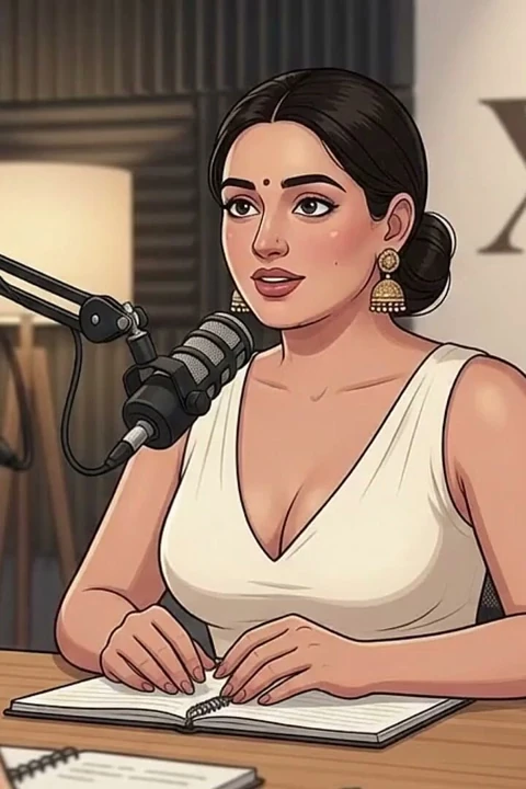 Bayan Sudha seksi orta yaşlı Hintli kadınlar podcast'te genç adam tarafından sikiliyor