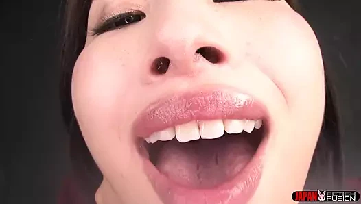 Bakış açısı yoğun koku tükürük çılgınlığı - yua hidaka'nın tükürüğü ve kötü nefesli edepsiz konuşma elle muamele tam kurs