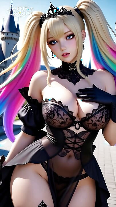 Boyalı saçlı hentai gotik kızlar büyük göğüslerini gösteriyor tam film