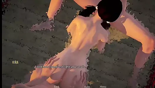 Üvey kız kardeş ve arkadaşı havuzda çok sert sikiliyor