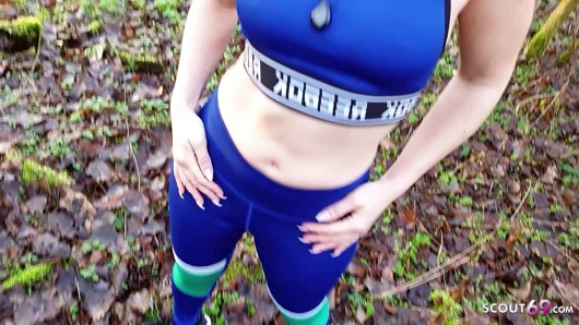 Jogging alman eş konuştu içine hızlı hile açık seks tarafından yabancı