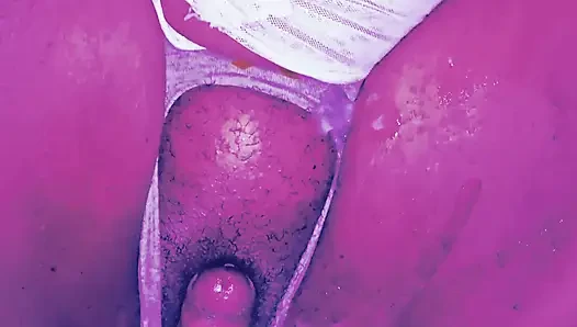 I tore my stepmom's panties and came a lot in her beautiful pussy, hairy pussy and her big tits