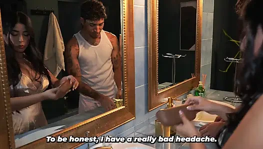 Üvey oğul yanlışlıkla büyük memeli üvey annesini sikiyor - thiago lopez ve lina henao