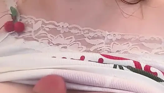 Azdırma, büyük, ağır memeli baştan çıkarıcı orta yaşlı seksi kadın