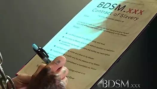 Bdsm xxx zincirlenmiş veya bağlı bir ders yakında öğrenilir