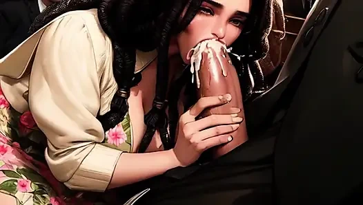 Tanrı'ya şükür ve bir yarak emiyor!