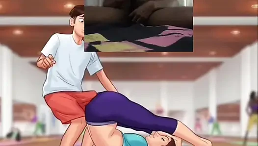 Yoga öğretmenine yardım ederken sikimi ovuyor