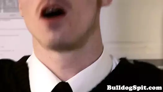 İngiliz ofis twunk barebacked ve spunked